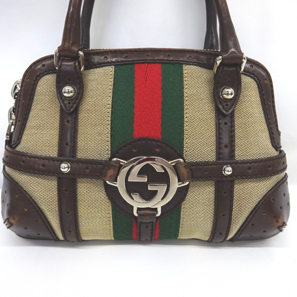 Gucci Interlocking Mini Handbag Leather Brown - image 2